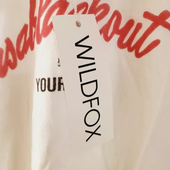 NWT Women's Wildfox Casablackout Starring Yours Truly Tank Top - Picture 4 of 9